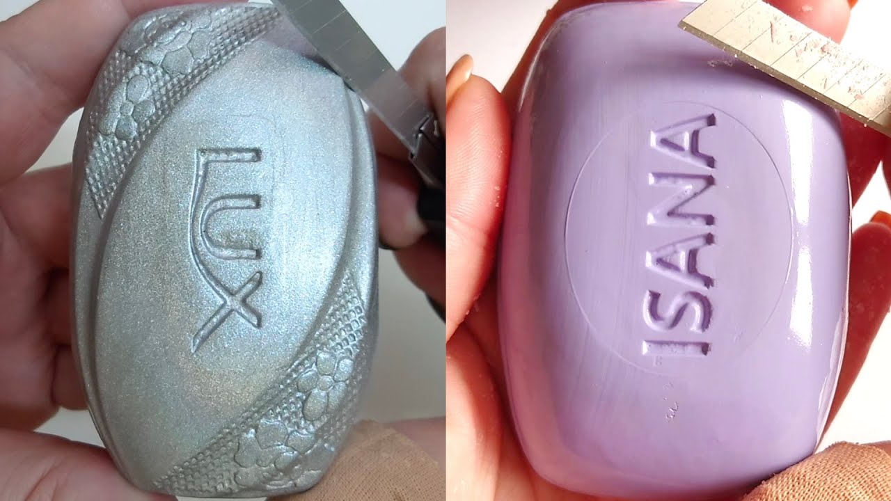 Soap Carving ASMR Relaxing Sounds no talking Satisfying ASMR Video #soapcarving #soapcuttingvideo