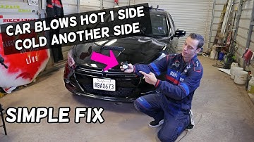 CAR BLOWS HOT AIR ON ONE SIDE COLD ON THE OTHER SIDE. HEATER PROBLEMS DODGE, JEEP, CHRYSLER, RAM