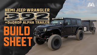 Kratos Build Sheet //^\\ The Ultimate Offroad HEMI Jeep Wrangler 392 + DoDrop Alpha Trailer