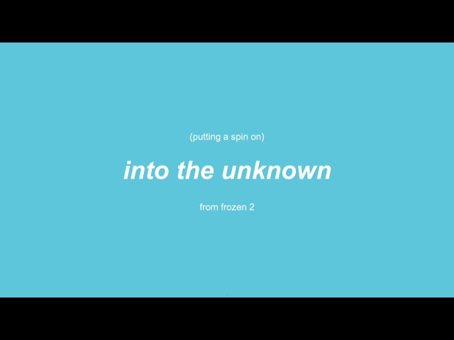 putting a spin on into the unknown - egg
