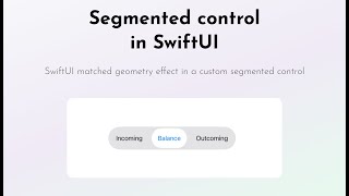 Segmented control in SwiftUI