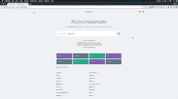 Awesome Resource Cheatsheet Site: devhints.io
