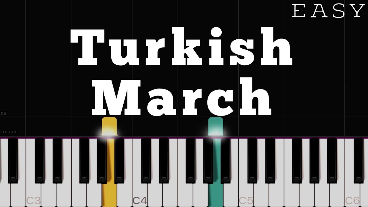 Mozart - Turkish March (Ronda Alla Turca) | EASY Piano Tutorial - YouTube