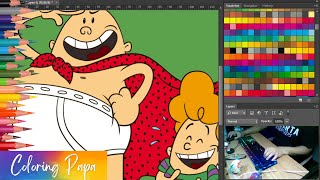 Captain Underpants Coloring Pages With Photoshop
