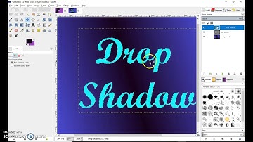 GIMP: Text Border & Drop Shadow