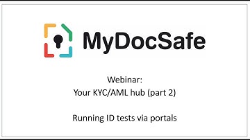 MyDocSafe ID tests via client portals
