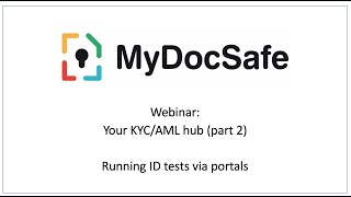 MyDocSafe ID tests via client portals