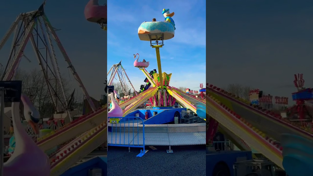 London Funfair Rides 🎢 #trending #coasterculture #themepark #kids #amusementpark #ytshorts