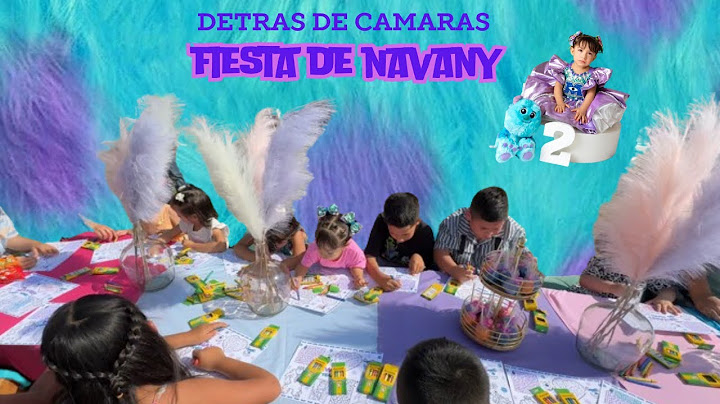 Detrás de cámaras de la fiesta de navany!