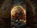 A giant takoyaki is created in a tiny world 🍡✨ #japanesefood #takoyaki #minifood #foodart #giantfood
