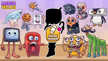 Merge Fellas Italian Xmas Brainrot Maker Mode 11 Gameplay | NEW MODE - Reaching Max Level