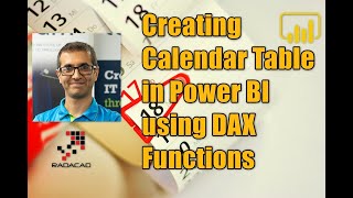 creating calendar table in power bi using dax functions