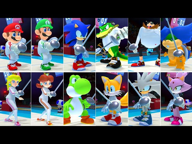 マリオ＆ソニック東京2020オリンピック】フェンシング（すべての