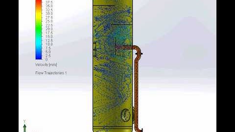Well test separator - Flow simulation