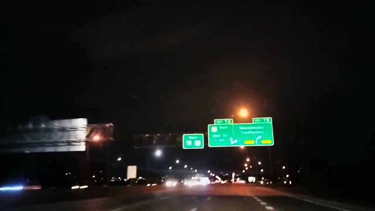Night Drive from  Missouri to Kansas