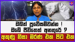 අකුණු නිසා මරණ එක පිට එක ! | ඔබත් ප්‍රවේසම්වන්න ! | ඔබේ ජීවිතෙත් අනතුරේ ?