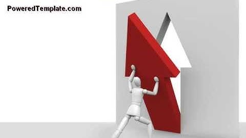 Rising Arrow PowerPoint Template by PoweredTemplate.com