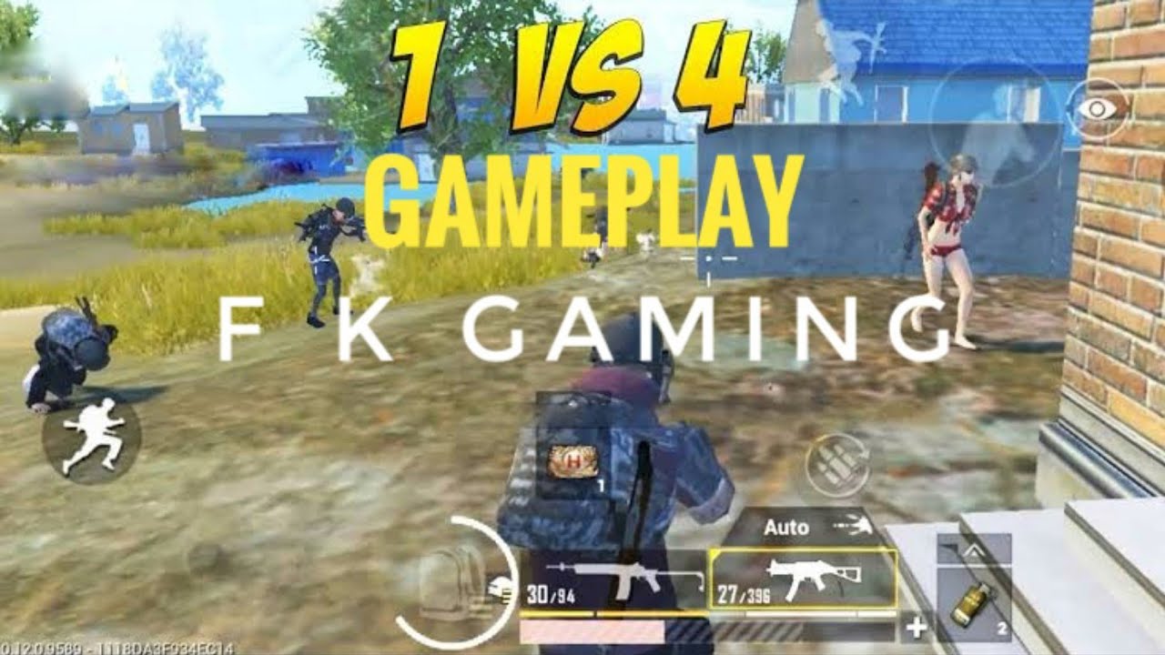 1 Vs 3 4 Moments F K Gaming Pubg Mobile Pubg 1vs4 Youtube