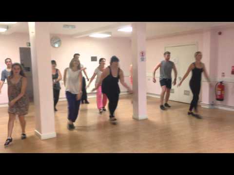 Anything Goes tap rehearsal