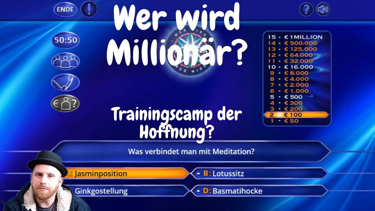 Wer wird Millionär? Das Trainingscamp mit Ziel 16K😀
