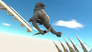 SURVIVE the DANGEROUS SLIDE with SPIKES | Animal Revolt Battle Simulator