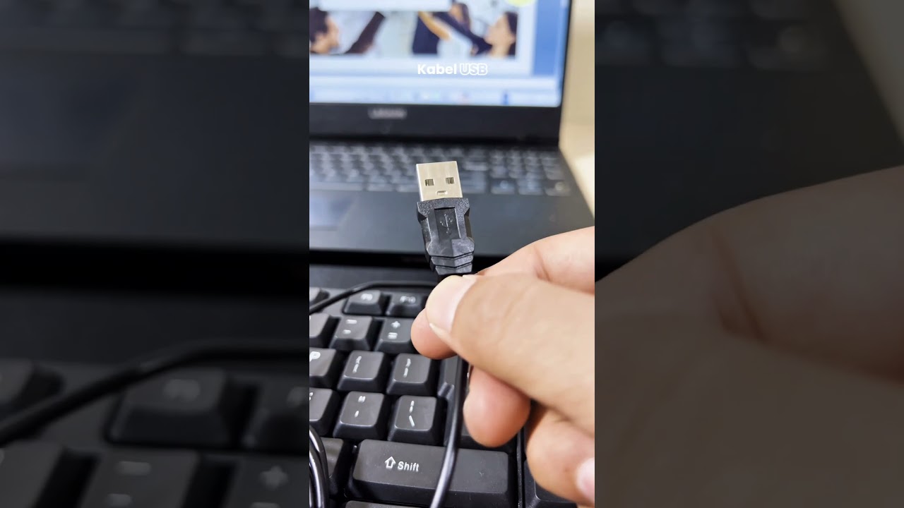 OLYPS Keyboard Kabel USB 102 Keys Office Wired Keyboard Ergonomic Design Untuk PC/Laptop