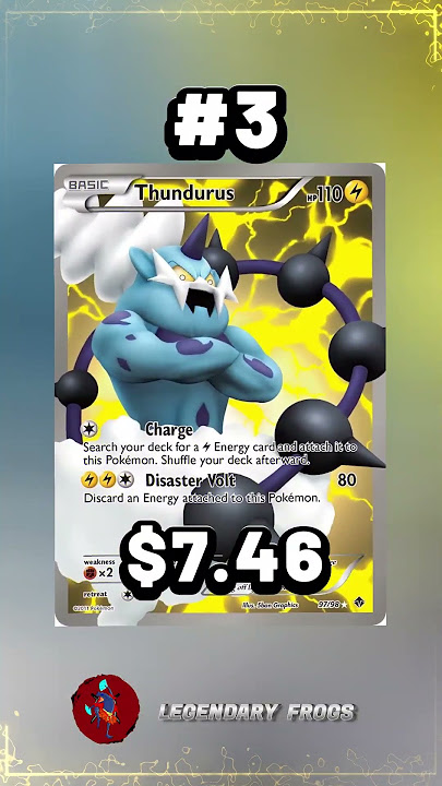 Top 5 Thundurus Pokemon Cards #shorts #top5 #pokemoncards #thundurus