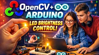 OpenCV + Arduino LED Brightness Control | Hand Gesture LED Dimmer screenshot 4