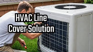 Ultimate HVAC Line Set Cover Upgrade for SolarPowered AC Unit Revealed! #energyefficient #musthave