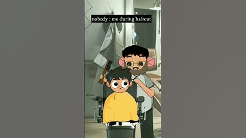 Introvert Me  during Haircut #funny #anime #shorts