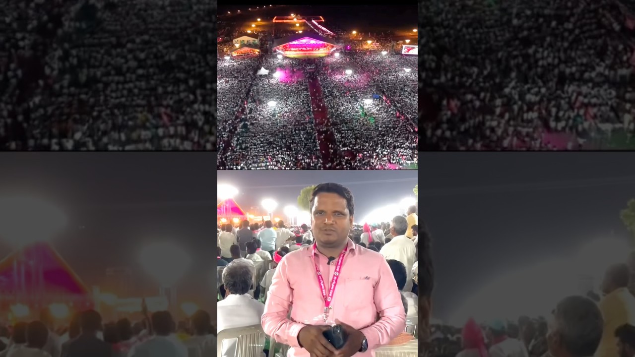 BRS PARTY celebrated its Silver Jubilee on April 27, 2025, with a massive public meeting AT WARANGAL