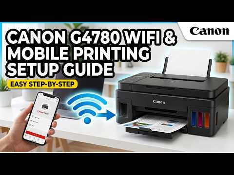 Canon G4780 Mobile Printing & WiFi Setup Guide
