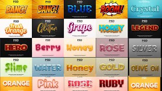50 3D Text Effect Bundle in PSD Part 60