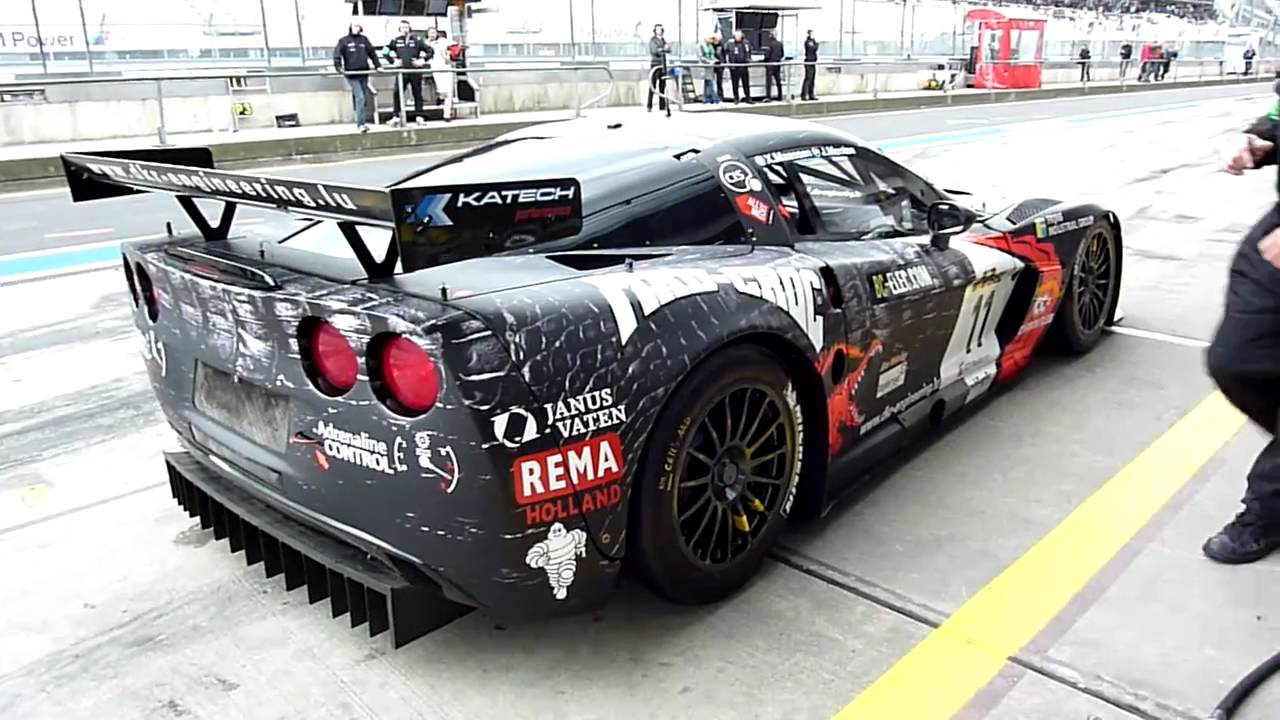 FIA GT1 2010 - Nürburgring - Mad Croc Corvette C6.R - Startup