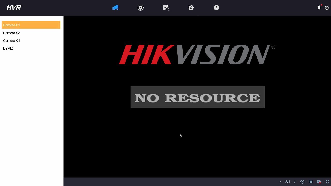 Hikvision No Resource how to fix
