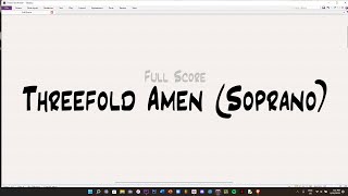 Soprano Study Guide - Threefold Amen (Vatican Amen)