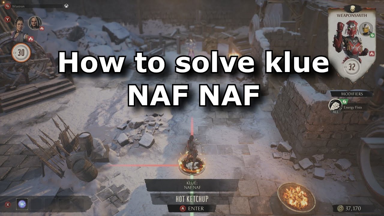 MK1 Invasions - How to solve klue NAF NAF in Rampart mesa (Season of Reptile)