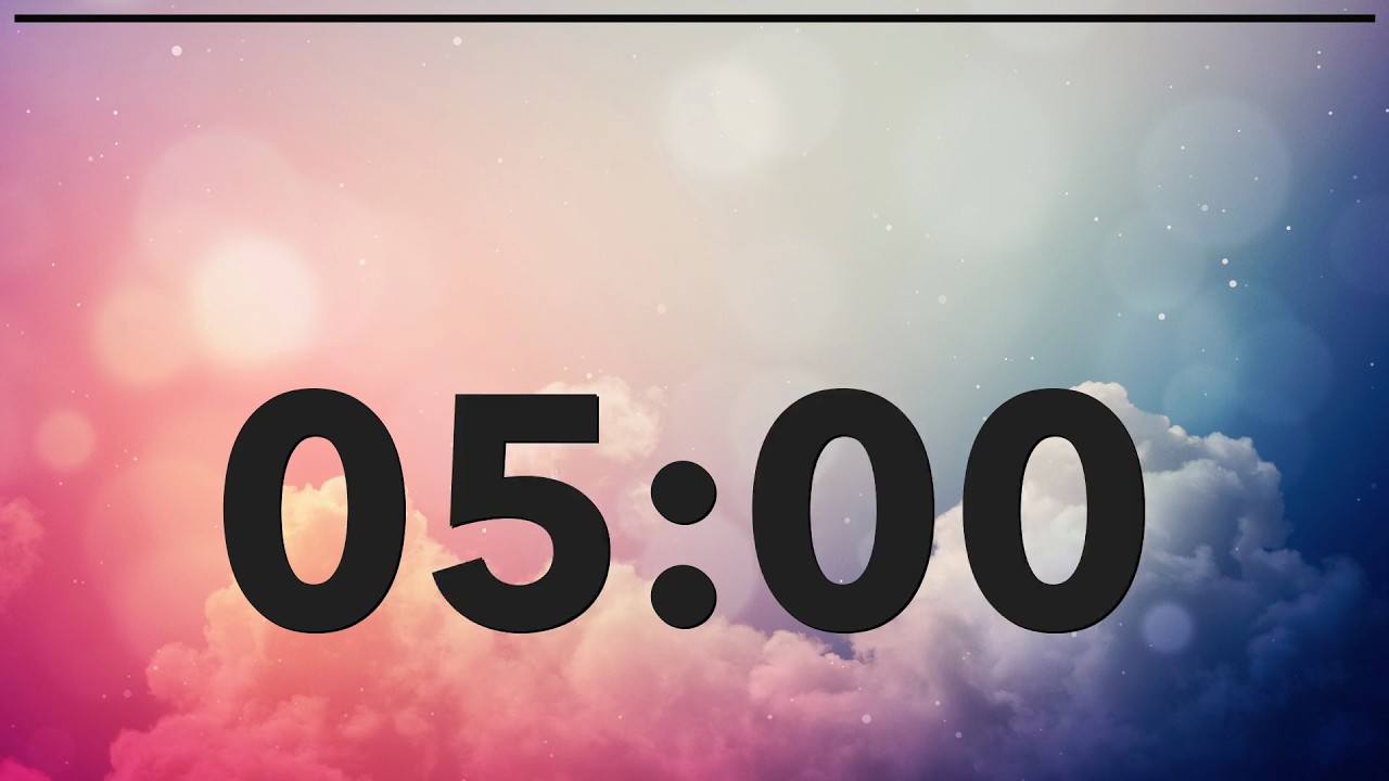 5 Minute Classroom Timer | Silent, Projector Friendly