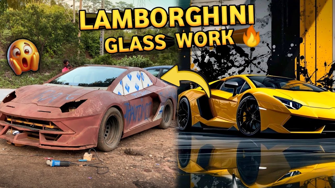 Finally Lamborghini Door Glass Completed 🔥🚀 Handmade Supercar