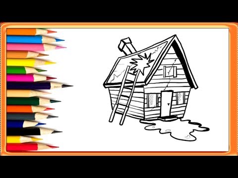 wallpapers Easy Simple Old House Drawing learn to draw an old house simple art pages for kids