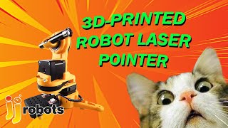 3D-Printed Remotely Operated Laser Pointer Robot Pan And Tilt Robot. 100% Open Source