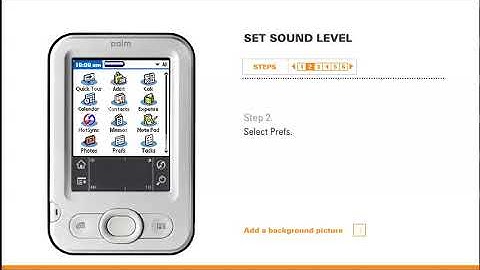 Palm Z22 Personnalise your device Tutorial