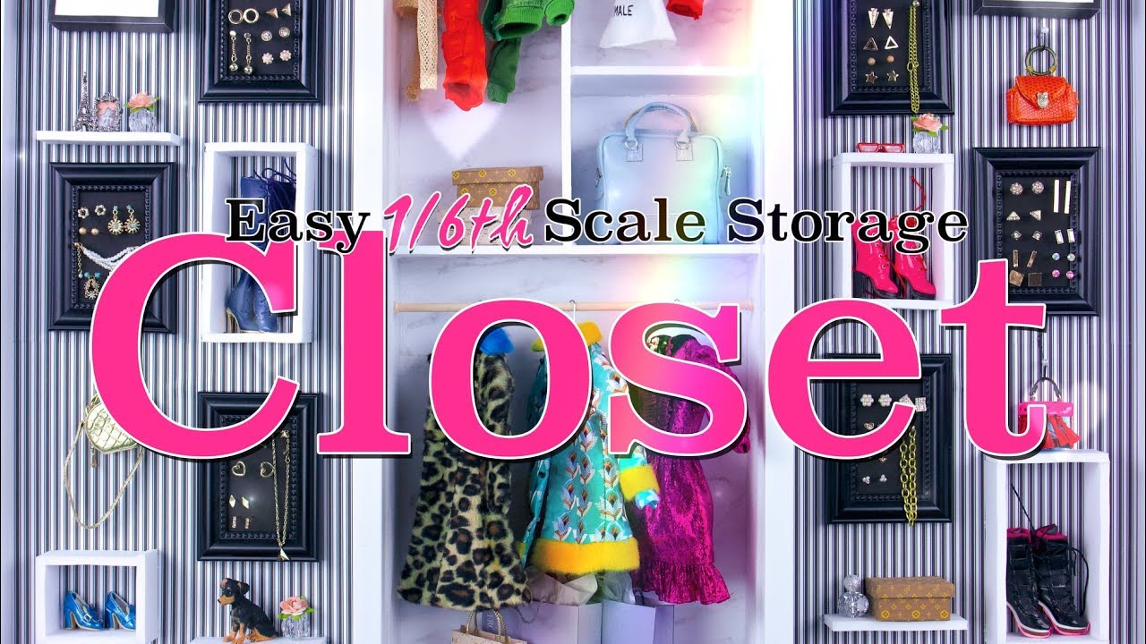 DIY How to Make EASY 16th Scale Miniature REAL Storage Closet YouTube