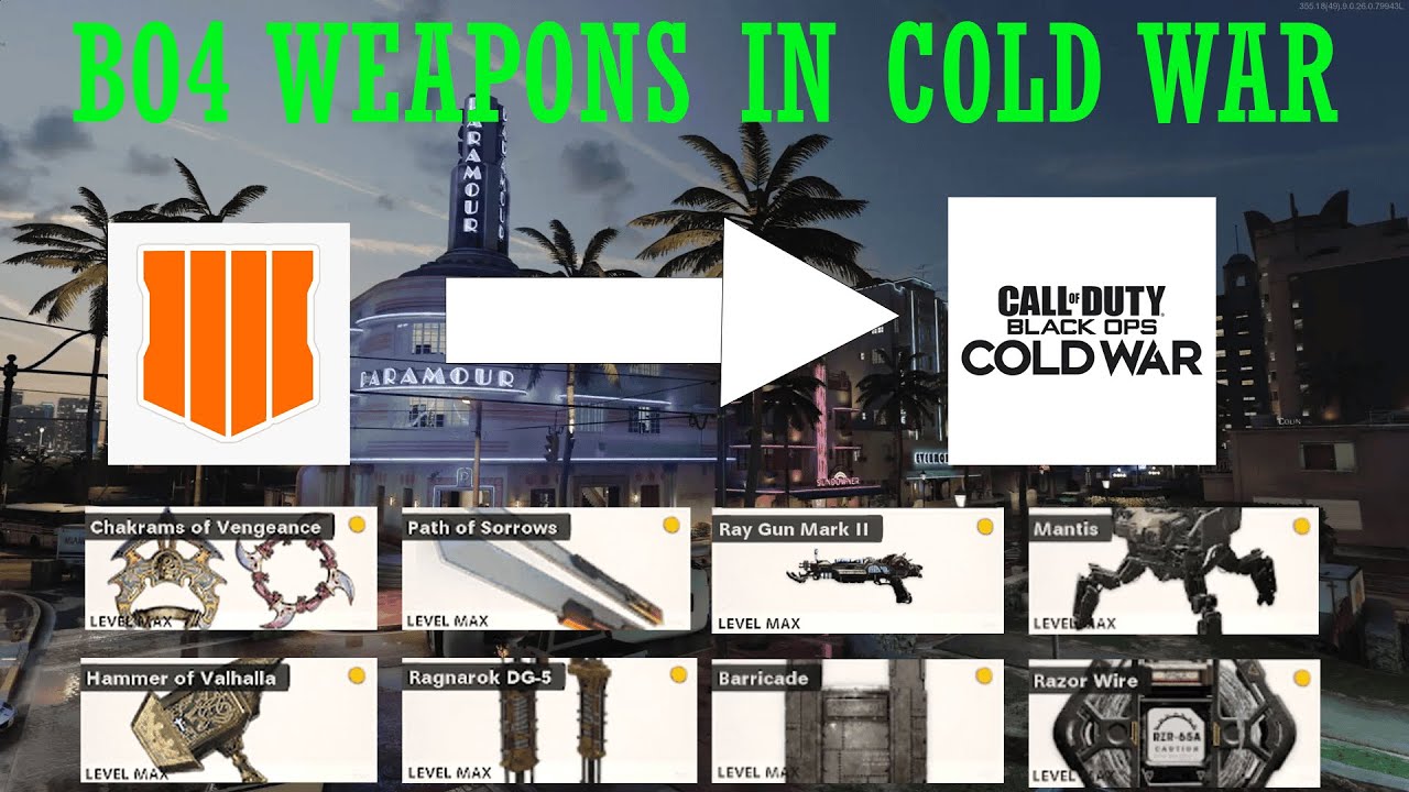 Black Ops Cold War | Leftover BO4 Weapons