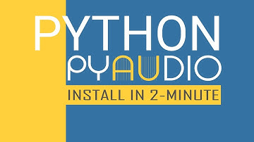 How to install pyaudio in python