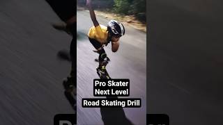 Pro Skater Next Level • Early Morning Road Skating Training | Fastest Inline Speed Skating #shorts