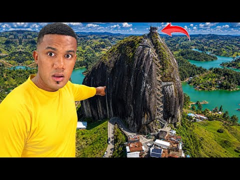 I DARED to Climb the Biggest ROCK in Colombia | El Peñol, Guatapé
