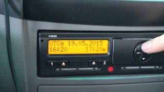 Vdo Dtco Tachograph - Set Local Time