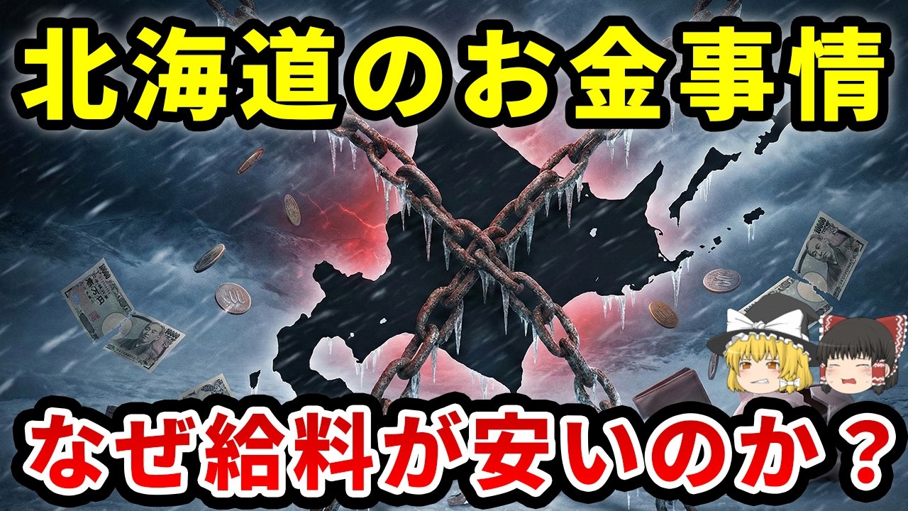 【ついに判明】格差82万円…北海道の年収が低い「本当の理由」がヤバすぎた…【ゆっくり解説】