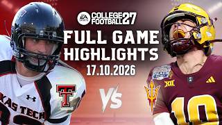 Tech Red Raiders Vs State Sun Devils Full Game Highlights Oct 17, 2026 NCAA COLLEGE FOOTBALL 27
